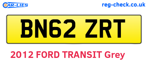 BN62ZRT are the vehicle registration plates.