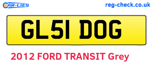 GL51DOG are the vehicle registration plates.