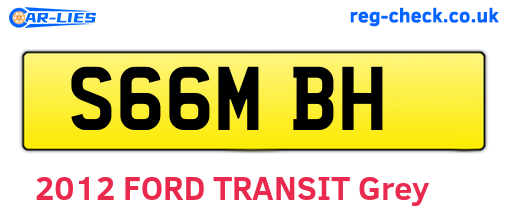 S66MBH are the vehicle registration plates.