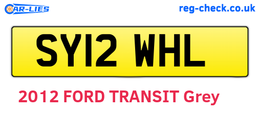 SY12WHL are the vehicle registration plates.