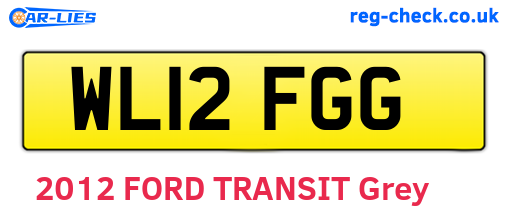 WL12FGG are the vehicle registration plates.