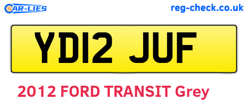 YD12JUF are the vehicle registration plates.