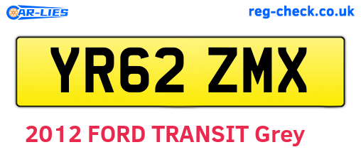 YR62ZMX are the vehicle registration plates.