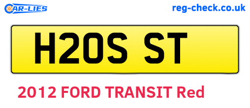 H20SST are the vehicle registration plates.