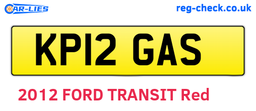 KP12GAS are the vehicle registration plates.