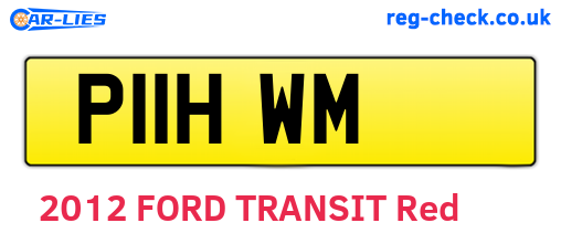 P11HWM are the vehicle registration plates.