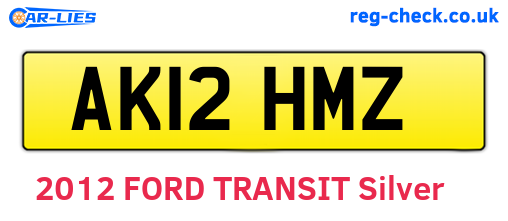 AK12HMZ are the vehicle registration plates.