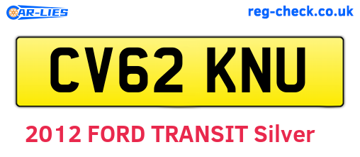 CV62KNU are the vehicle registration plates.