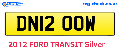 DN12OOW are the vehicle registration plates.