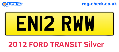 EN12RWW are the vehicle registration plates.