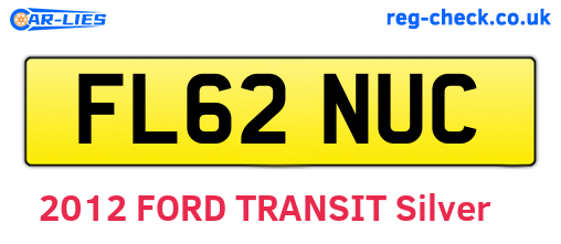 FL62NUC are the vehicle registration plates.
