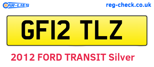 GF12TLZ are the vehicle registration plates.