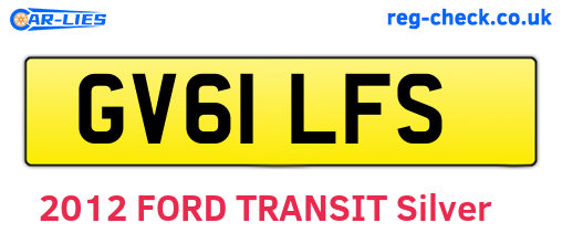 GV61LFS are the vehicle registration plates.