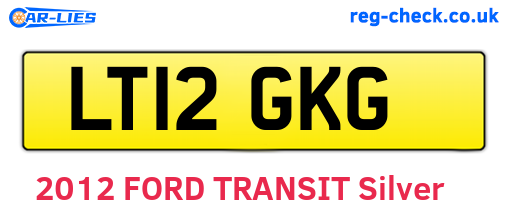LT12GKG are the vehicle registration plates.