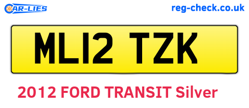 ML12TZK are the vehicle registration plates.