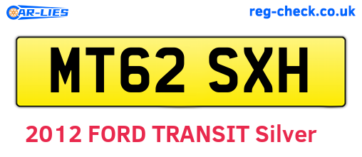 MT62SXH are the vehicle registration plates.
