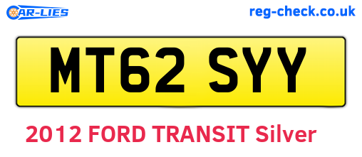 MT62SYY are the vehicle registration plates.