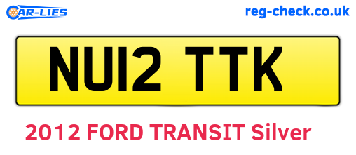 NU12TTK are the vehicle registration plates.