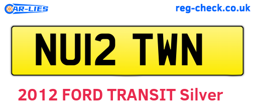 NU12TWN are the vehicle registration plates.