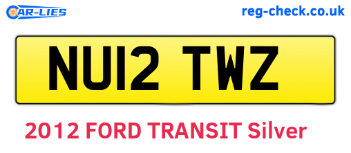 NU12TWZ are the vehicle registration plates.