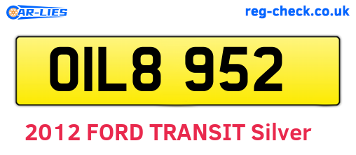 OIL8952 are the vehicle registration plates.