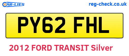 PY62FHL are the vehicle registration plates.