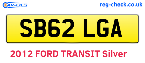 SB62LGA are the vehicle registration plates.