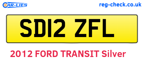 SD12ZFL are the vehicle registration plates.