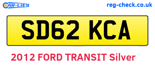 SD62KCA are the vehicle registration plates.