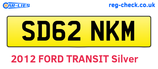 SD62NKM are the vehicle registration plates.