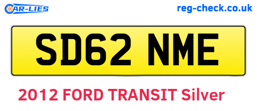SD62NME are the vehicle registration plates.