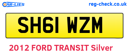 SH61WZM are the vehicle registration plates.
