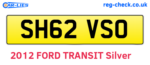 SH62VSO are the vehicle registration plates.