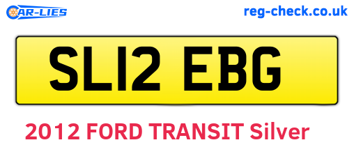 SL12EBG are the vehicle registration plates.
