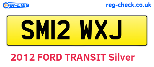 SM12WXJ are the vehicle registration plates.