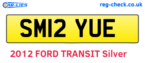 SM12YUE are the vehicle registration plates.