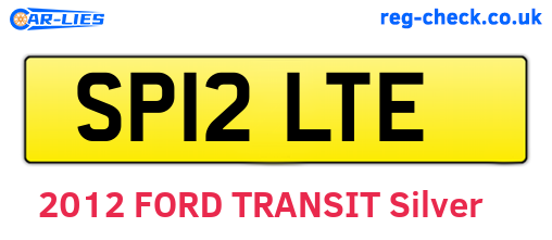 SP12LTE are the vehicle registration plates.
