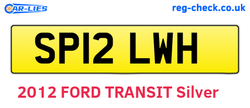 SP12LWH are the vehicle registration plates.