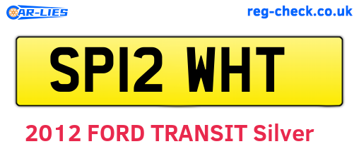 SP12WHT are the vehicle registration plates.