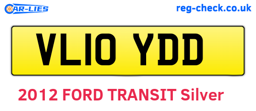 VL10YDD are the vehicle registration plates.