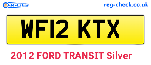 WF12KTX are the vehicle registration plates.