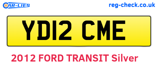 YD12CME are the vehicle registration plates.