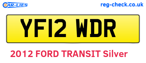 YF12WDR are the vehicle registration plates.