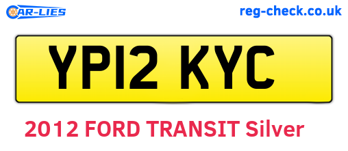 YP12KYC are the vehicle registration plates.