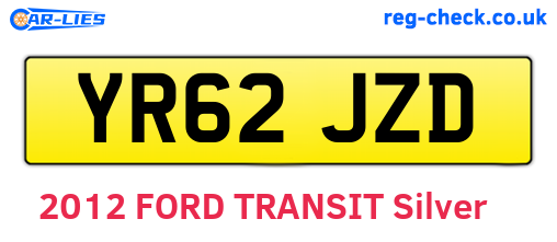 YR62JZD are the vehicle registration plates.