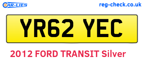 YR62YEC are the vehicle registration plates.