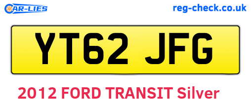 YT62JFG are the vehicle registration plates.