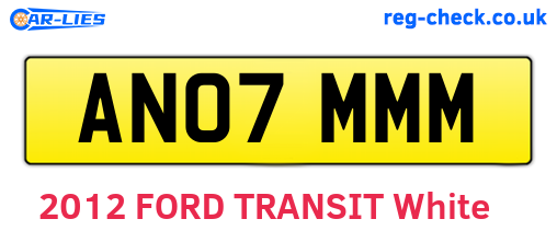 AN07MMM are the vehicle registration plates.