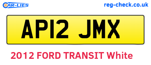 AP12JMX are the vehicle registration plates.