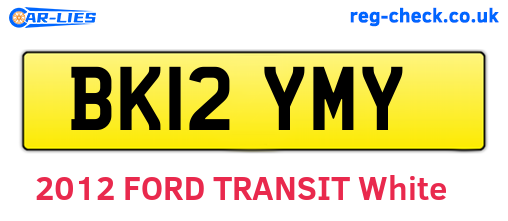 BK12YMY are the vehicle registration plates.